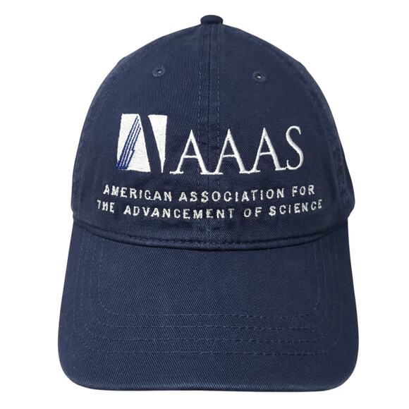 AAAS Slideback Baseball Cap Blue One Size Adjustable Embroidered Cap America - Picture 1 of 10